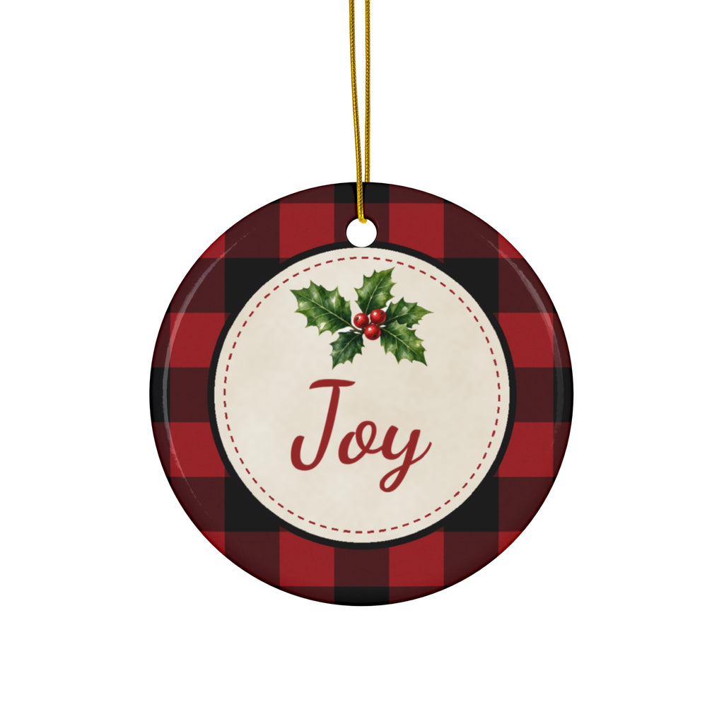 Buffalo Plaid Joy Ornament