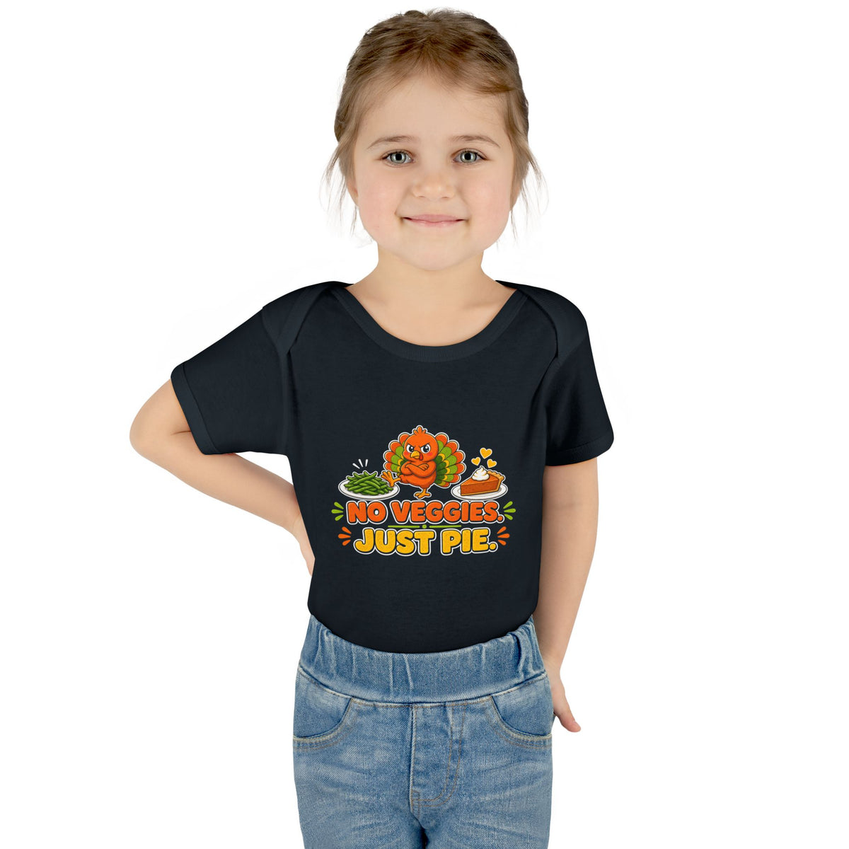 No Veggies Just Pie Baby Onesie