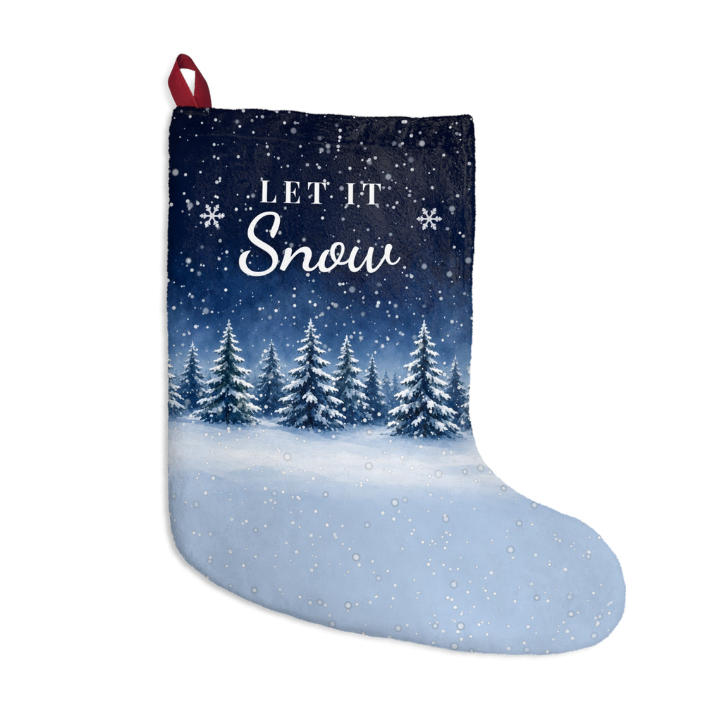 Let It Snow Snowy Pines Stocking