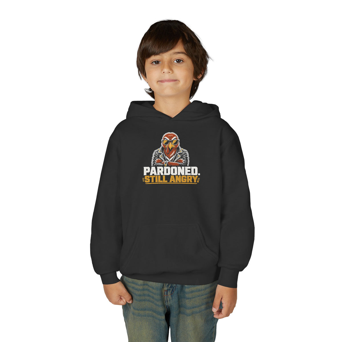 Pardoned. Still Angry. Kids Thanksgiving Hoodie