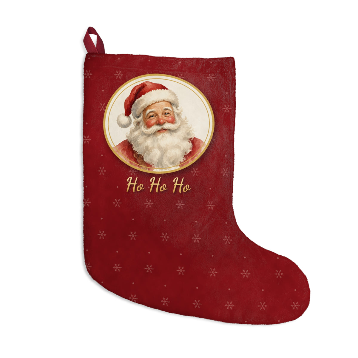 Vintage Santa Ho Ho Ho Stocking