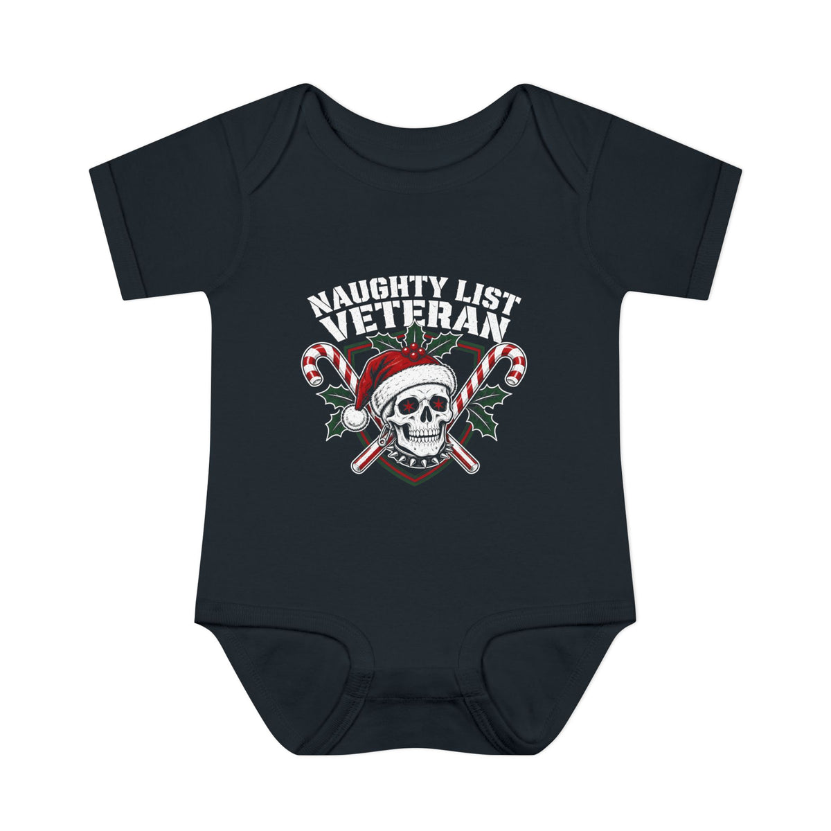 Naughty List Veteran Baby Onesie