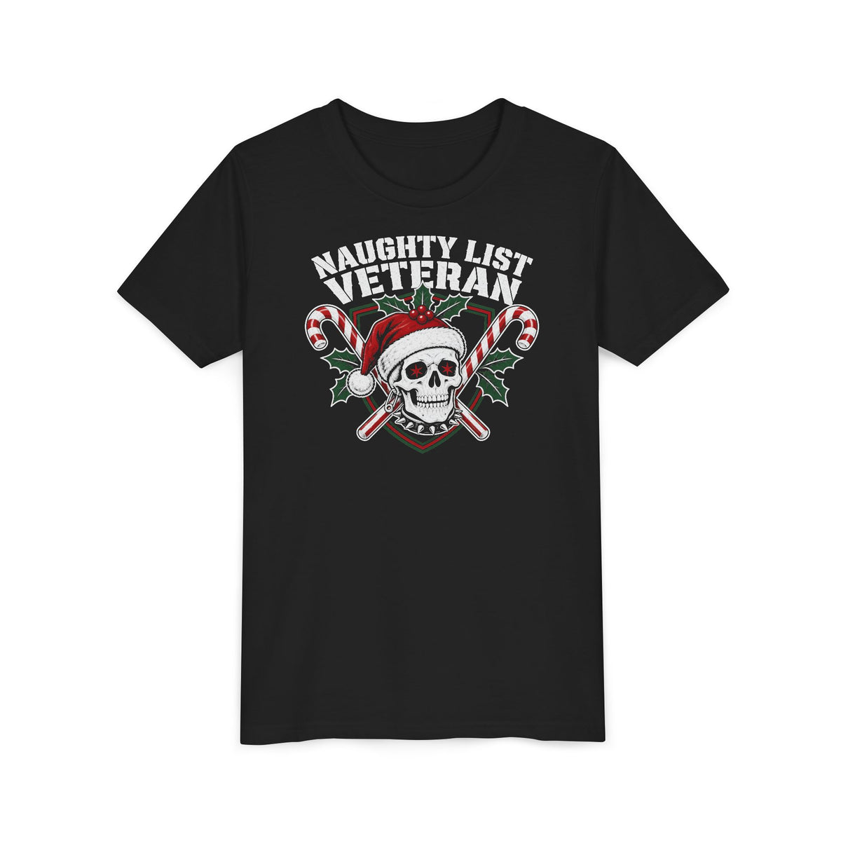 Naughty List Veteran Kids Tee