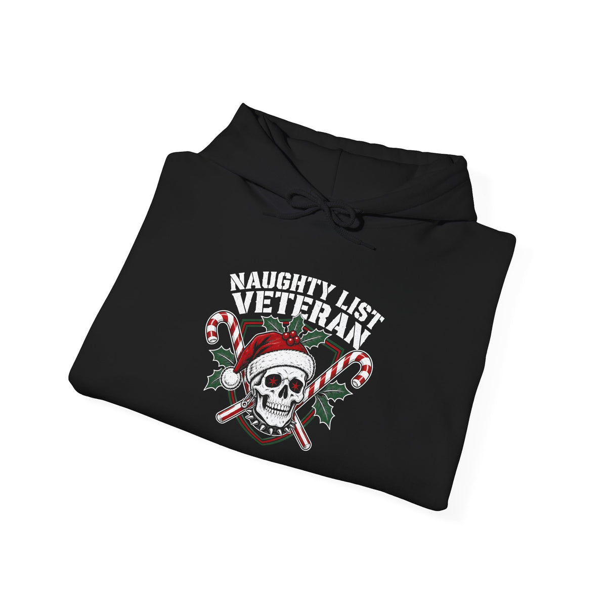 Naughty List Veteran Christmas Hoodie