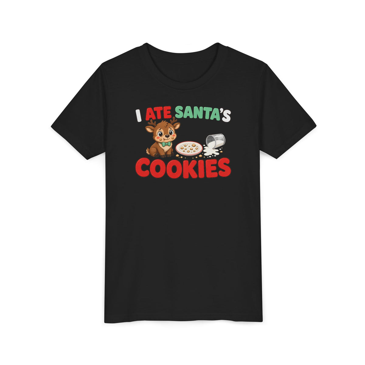 I Ate Santa's Cookies Kids Christmas Tee