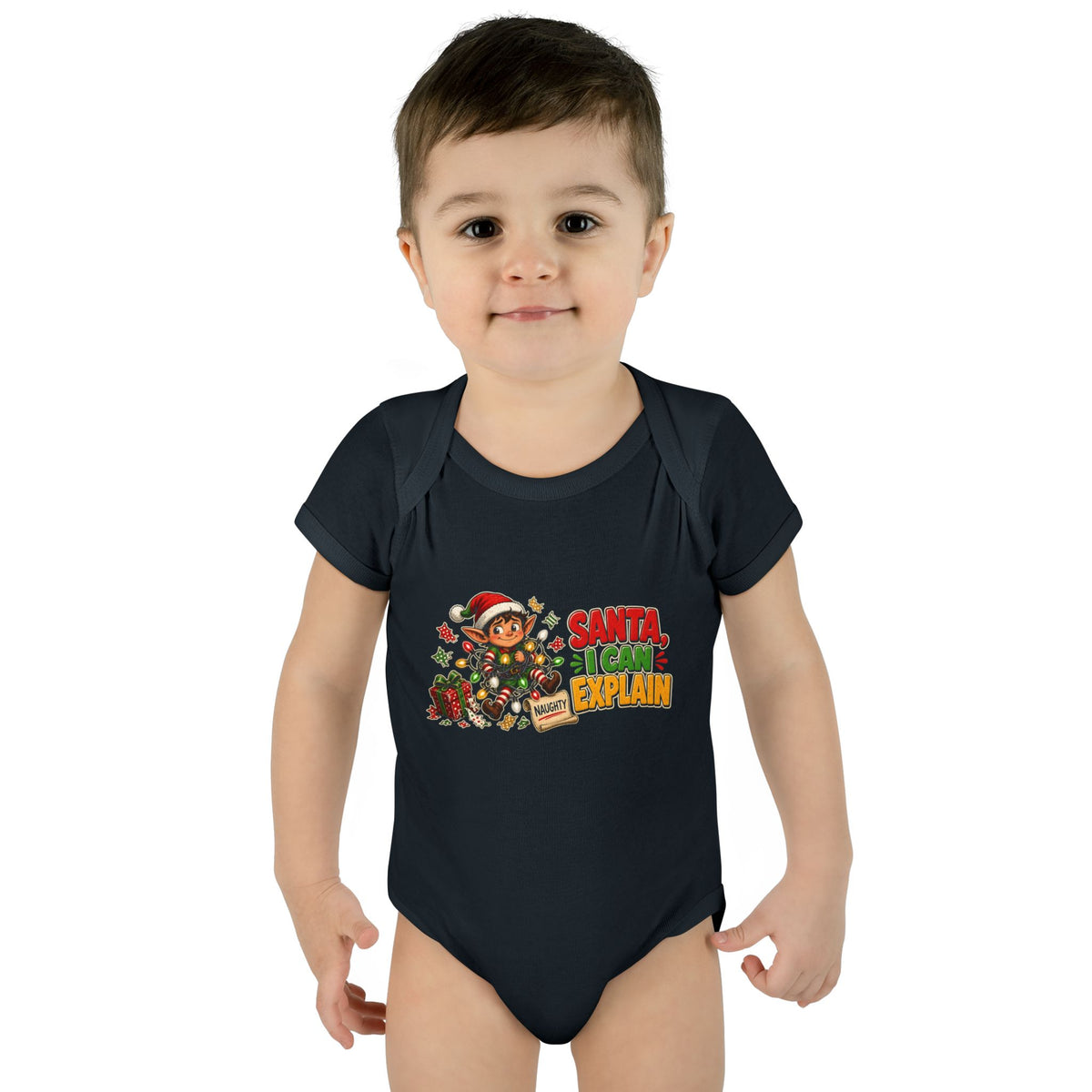 Santa I Can Explain Baby Onesie