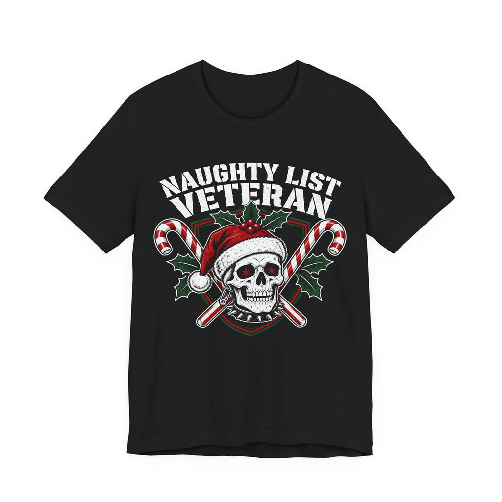 Naughty List Veteran Christmas Tee
