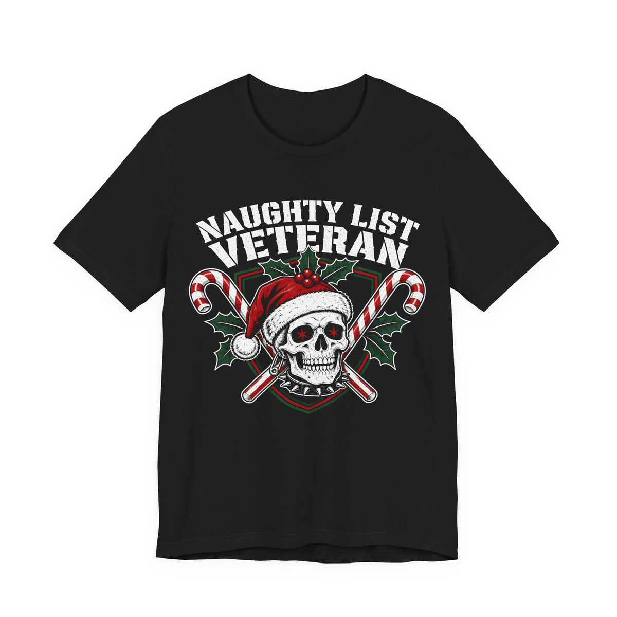 Naughty List Veteran Christmas Tee