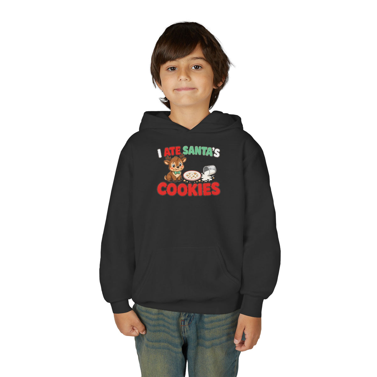 I Ate Santa's Cookies Kids Christmas Hoodie