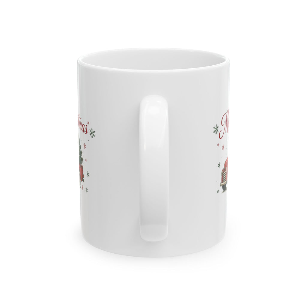 Red Truck Merry Christmas Mug