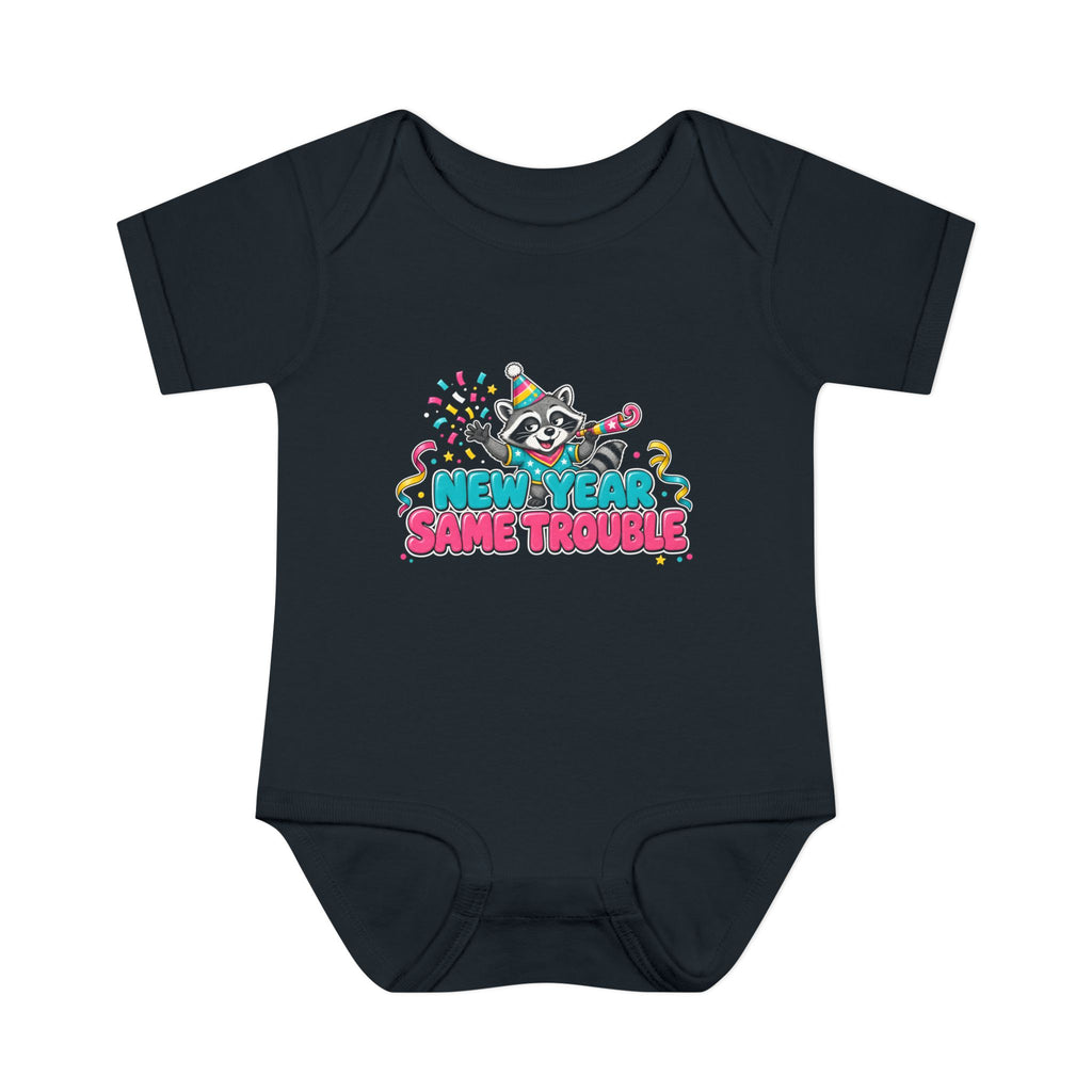 New Year Same Trouble Baby Onesie