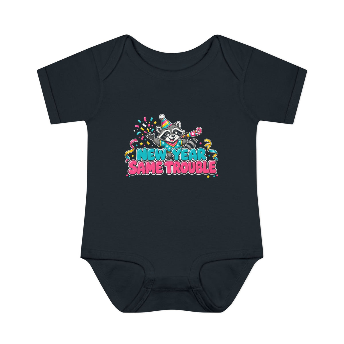 New Year Same Trouble Baby Onesie