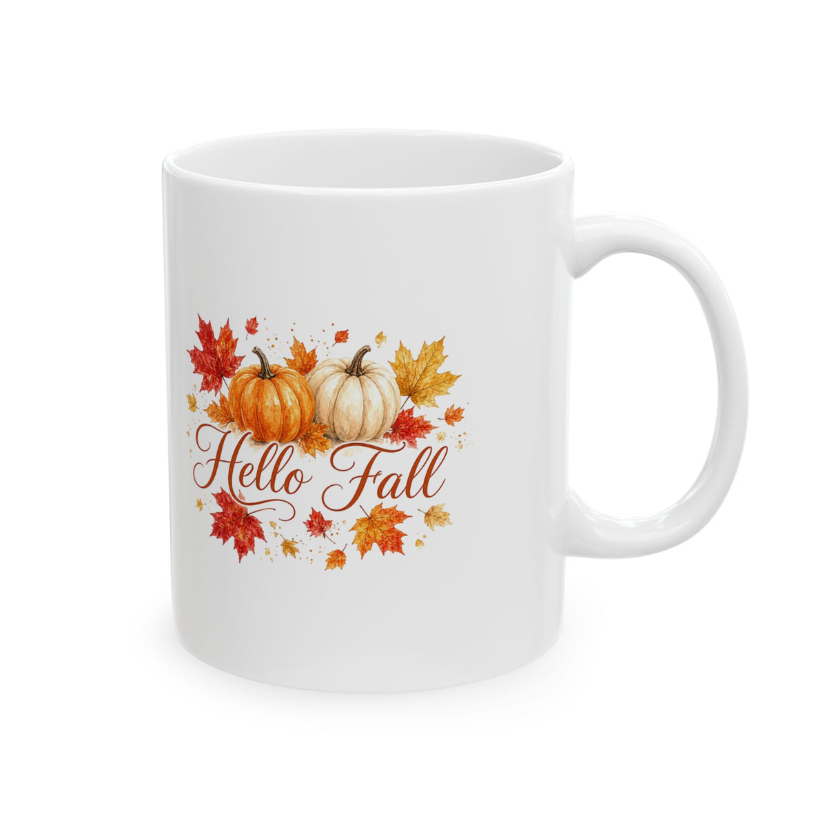 Hello Fall Pumpkins Mug