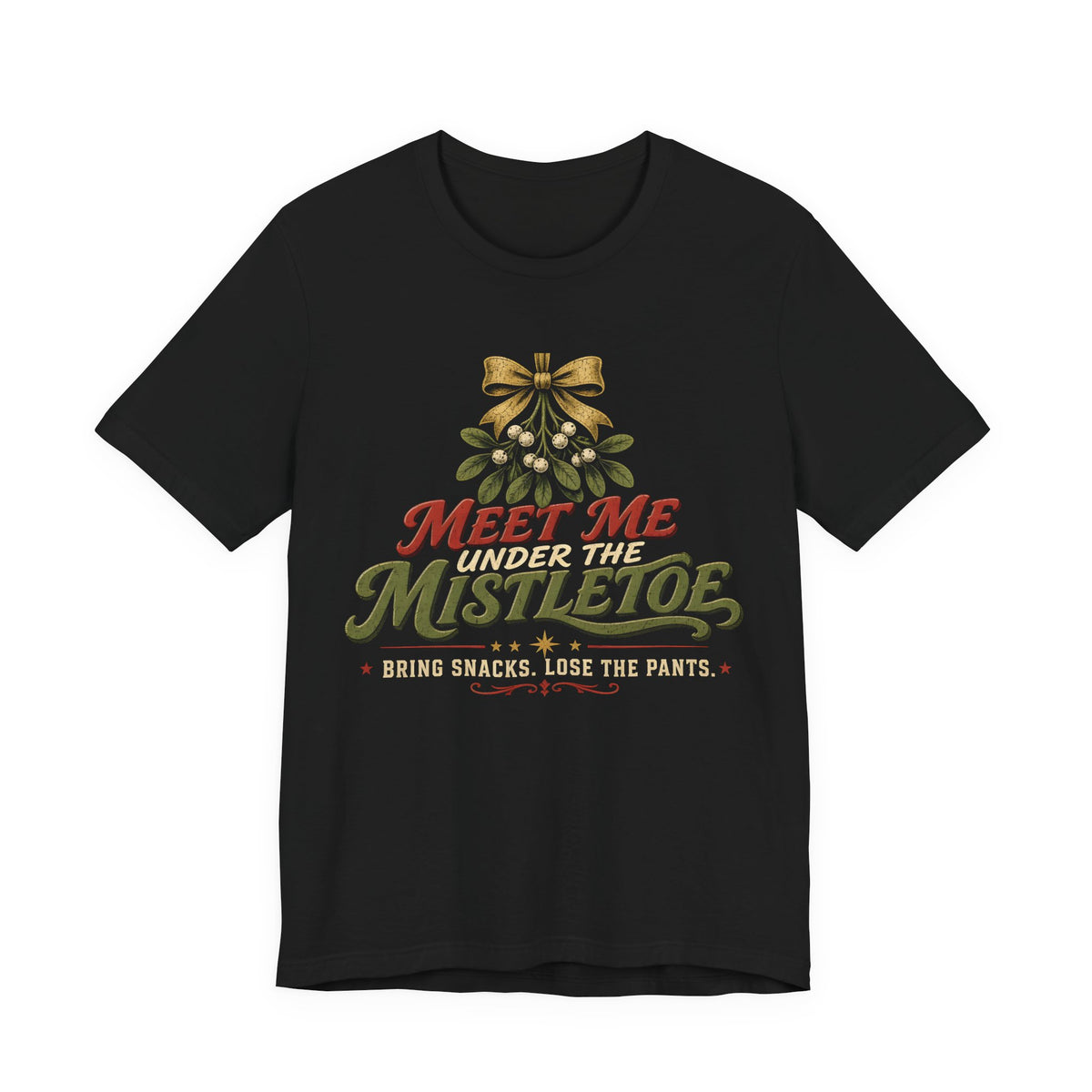Meet Me Under The Mistletoe Christmas Tee