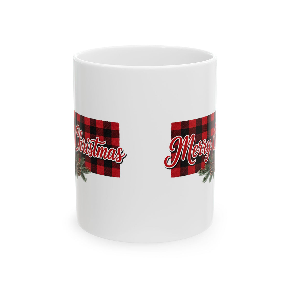 Buffalo Plaid Merry Christmas Mug