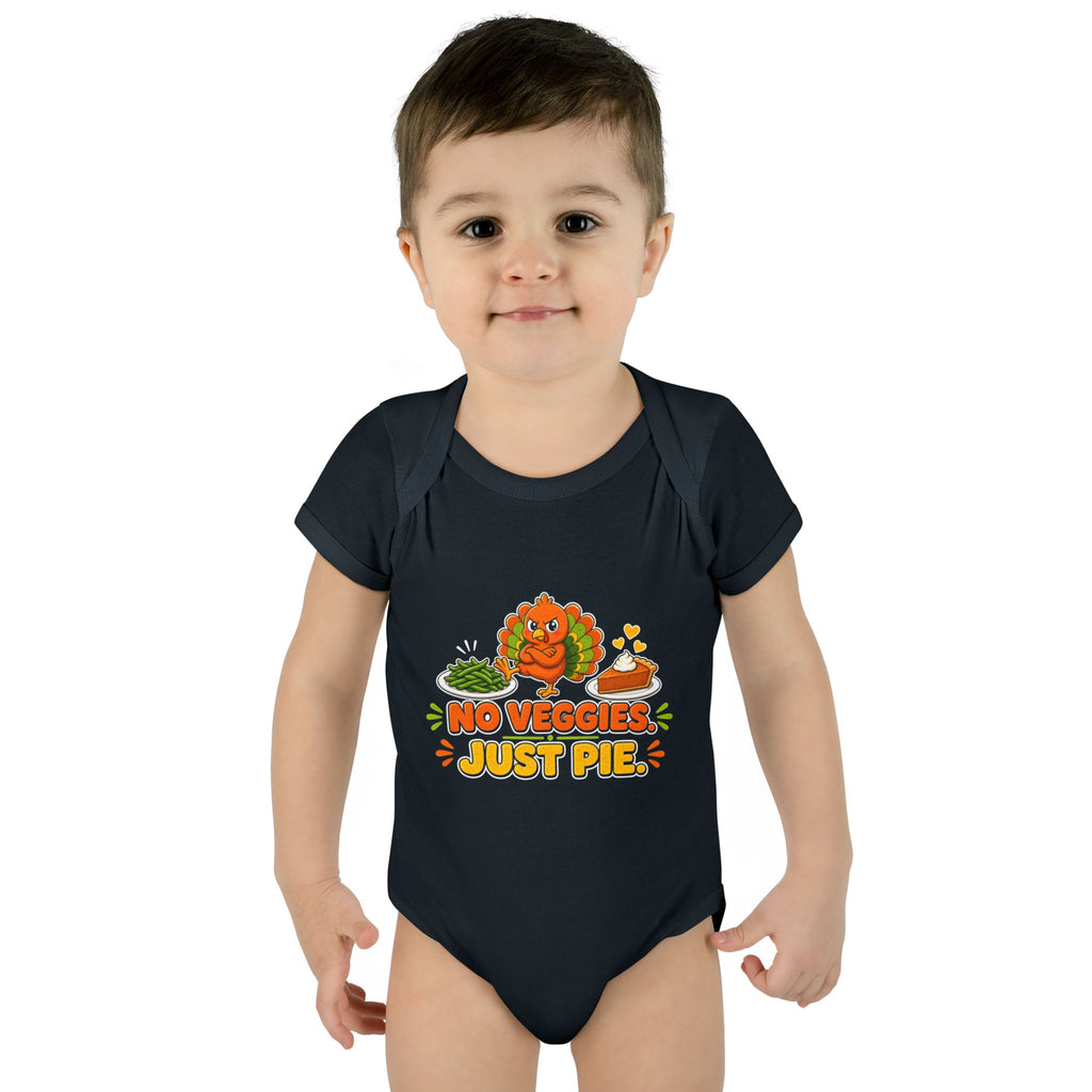 No Veggies Just Pie Baby Onesie