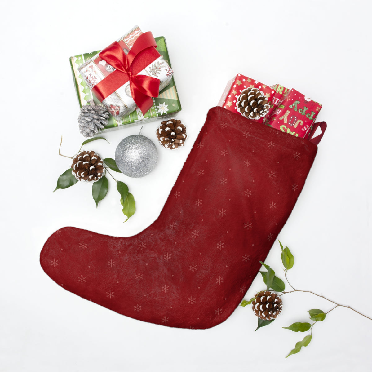 Vintage Santa Ho Ho Ho Stocking