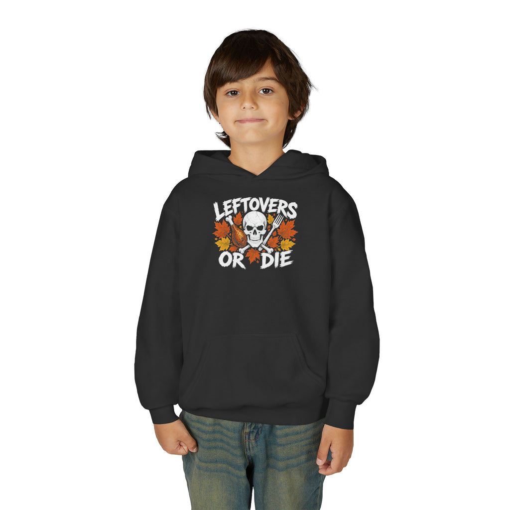 Leftovers or Die Kids Thanksgiving Hoodie