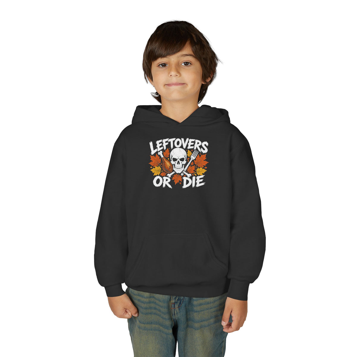 Leftovers or Die Kids Thanksgiving Hoodie