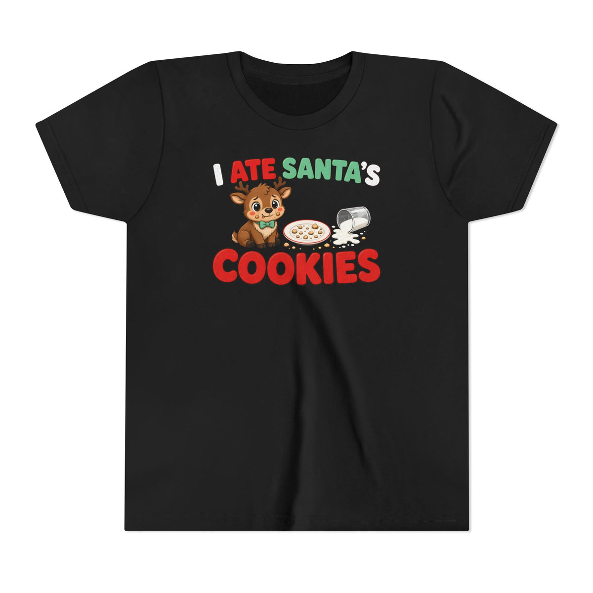 I Ate Santa's Cookies Kids Christmas Tee