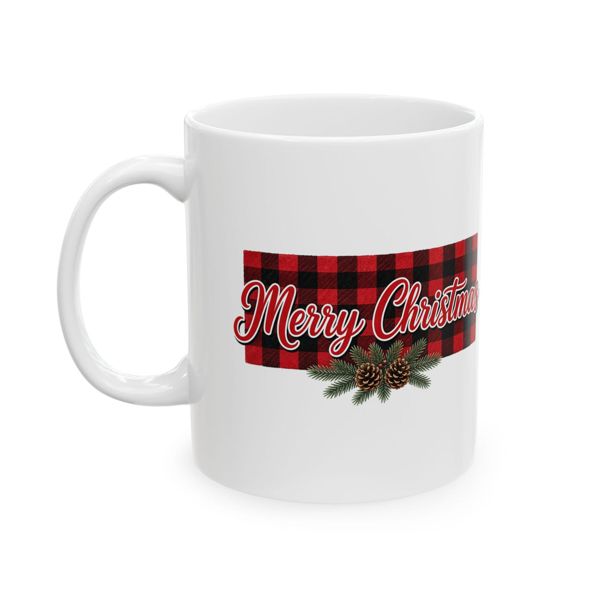 Buffalo Plaid Merry Christmas Mug