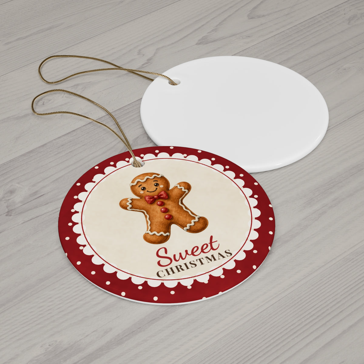 Gingerbread Sweet Christmas Ornament