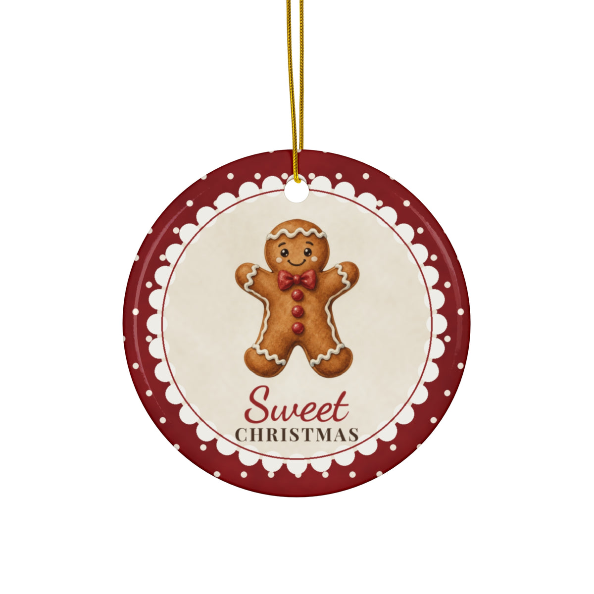 Gingerbread Sweet Christmas Ornament