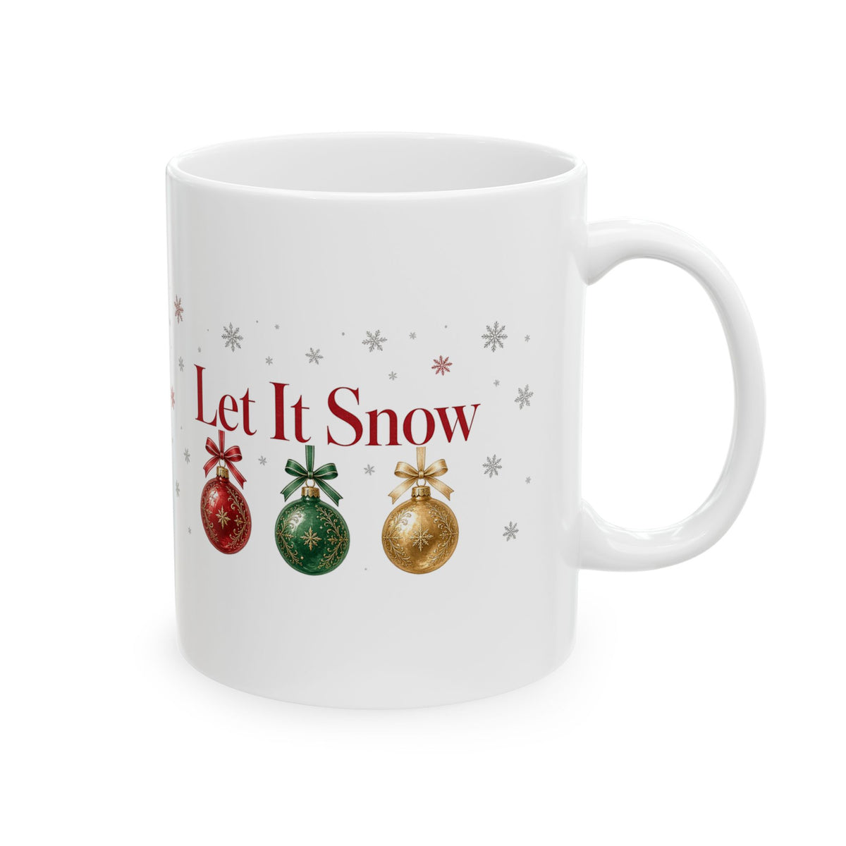 Let It Snow Ornaments Mug