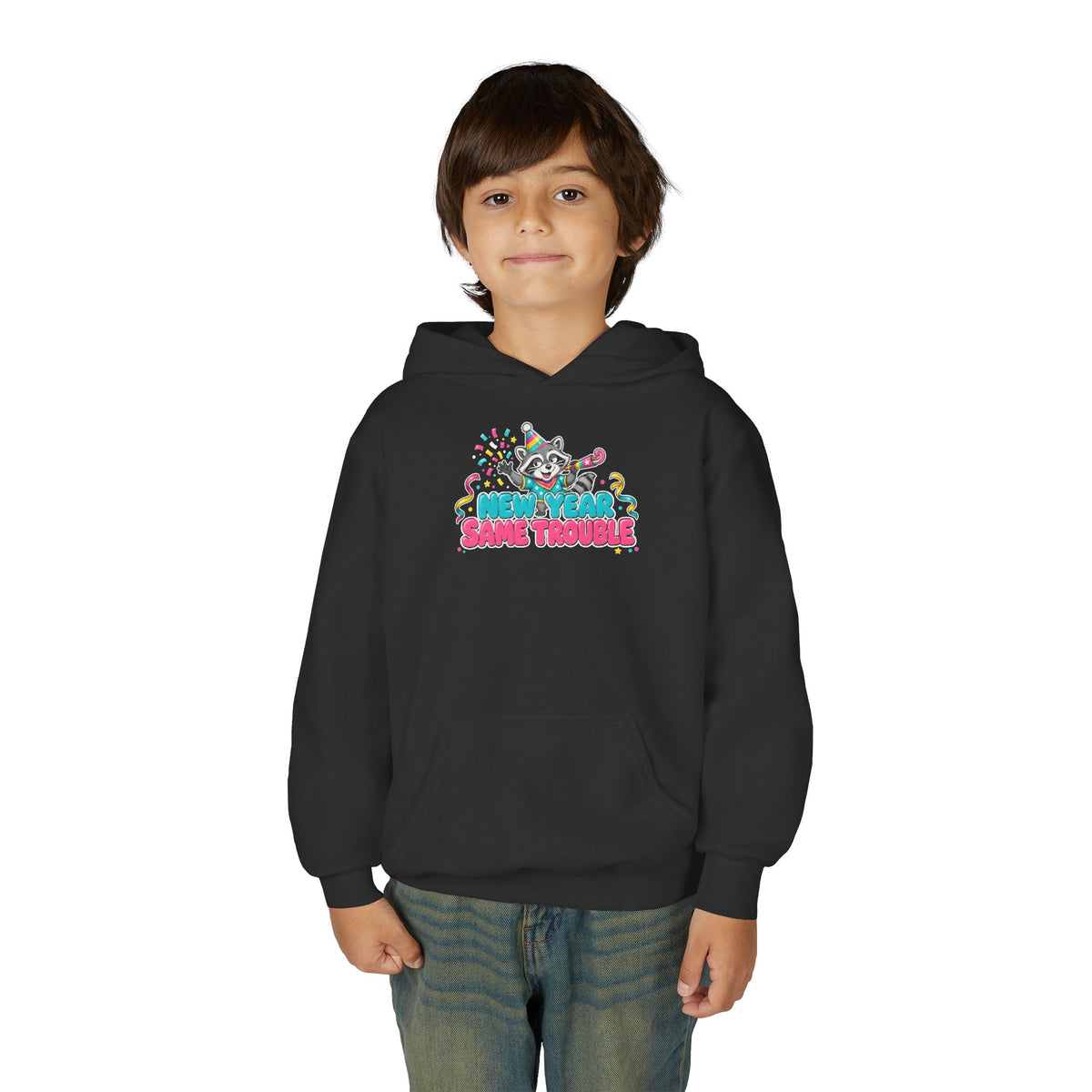 New Year Same Trouble Kids New Year's Hoodie