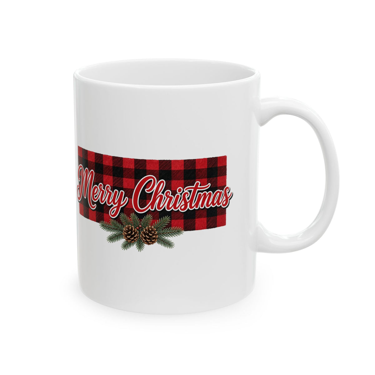 Buffalo Plaid Merry Christmas Mug