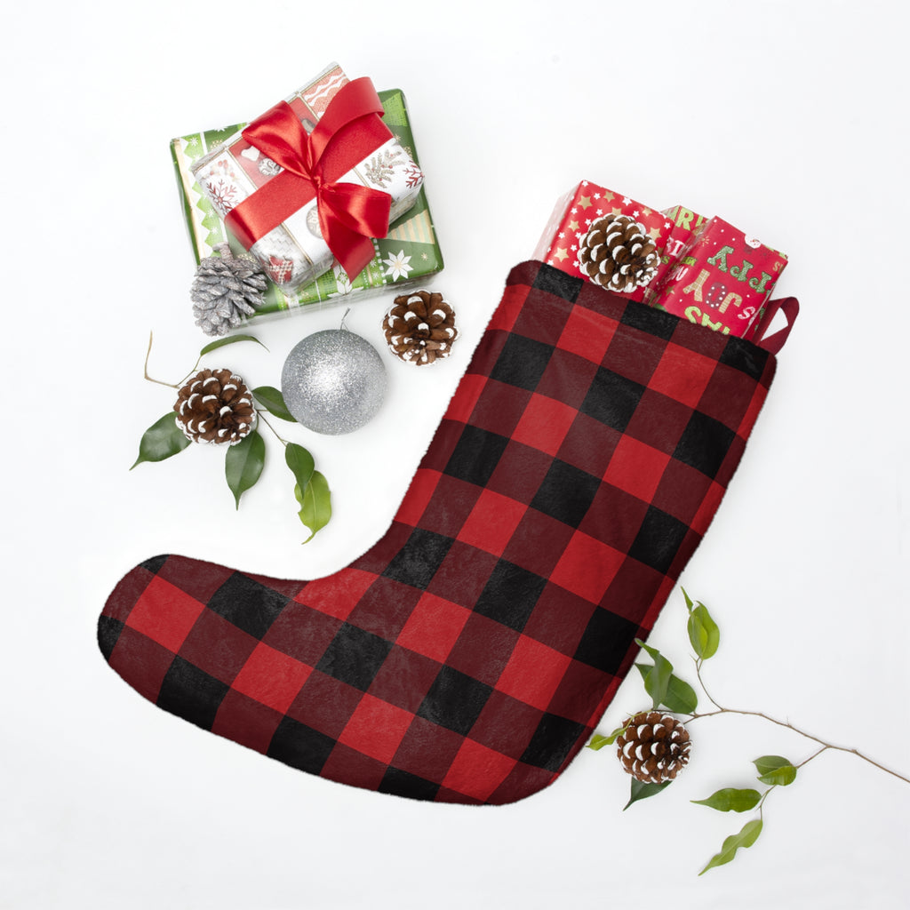 Buffalo Plaid Merry Christmas Stocking