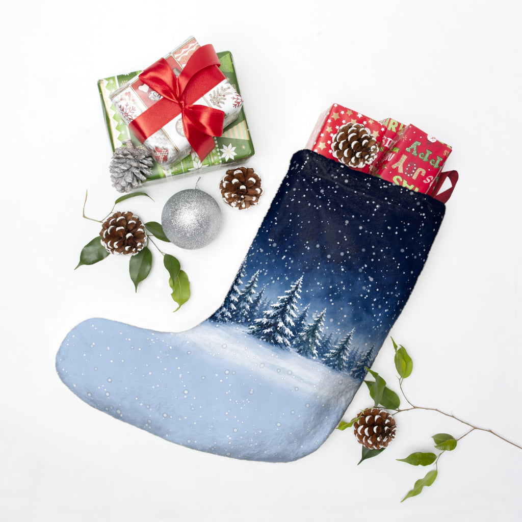 Let It Snow Snowy Pines Stocking