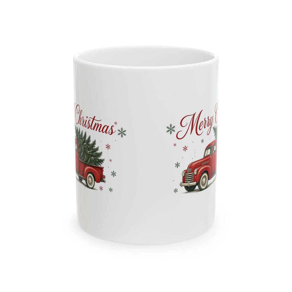 Red Truck Merry Christmas Mug