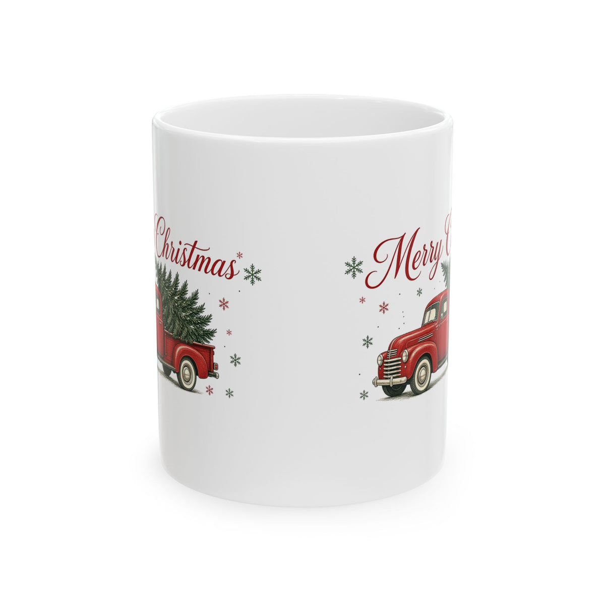 Red Truck Merry Christmas Mug