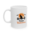 Black Cat Happy Halloween Mug