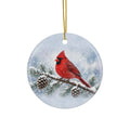 Cardinal Snowy Pine Ornament