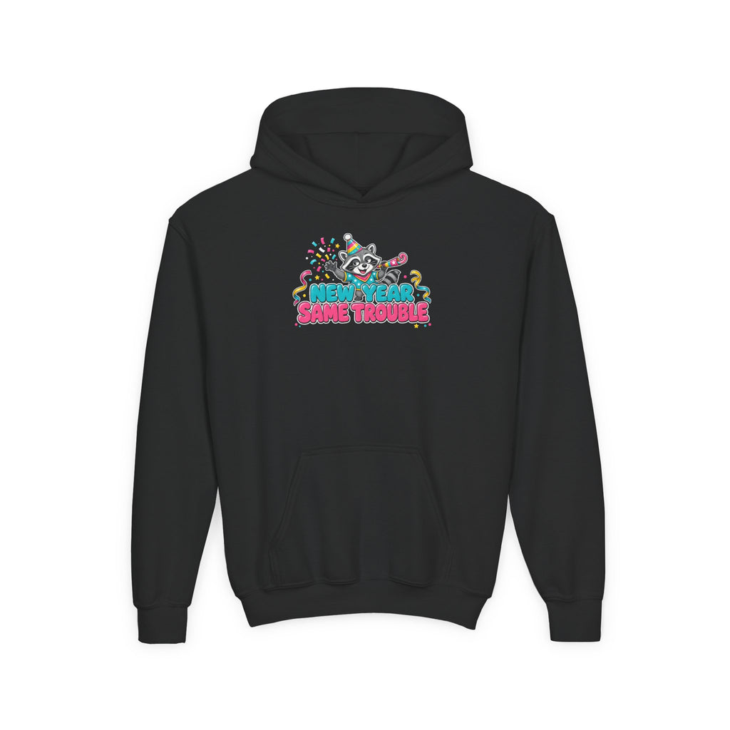 New Year Same Trouble Kids New Year's Hoodie