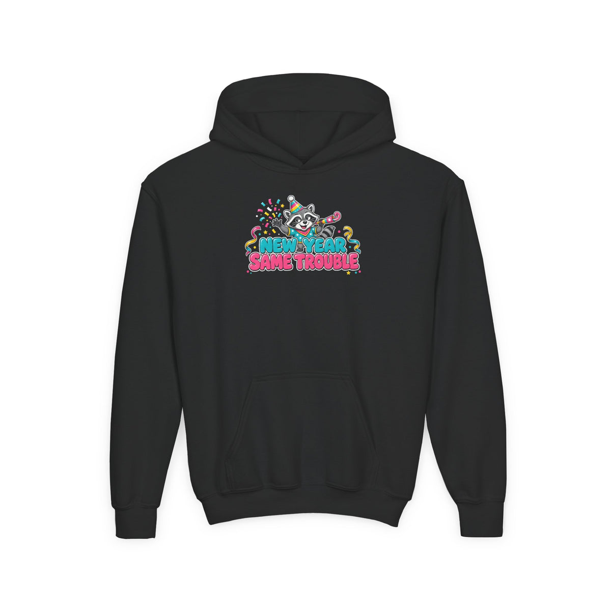 New Year Same Trouble Kids New Year's Hoodie